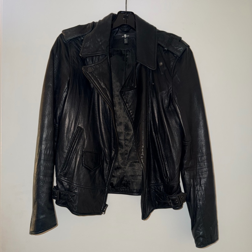 7 For All Mankind Leather Jacket